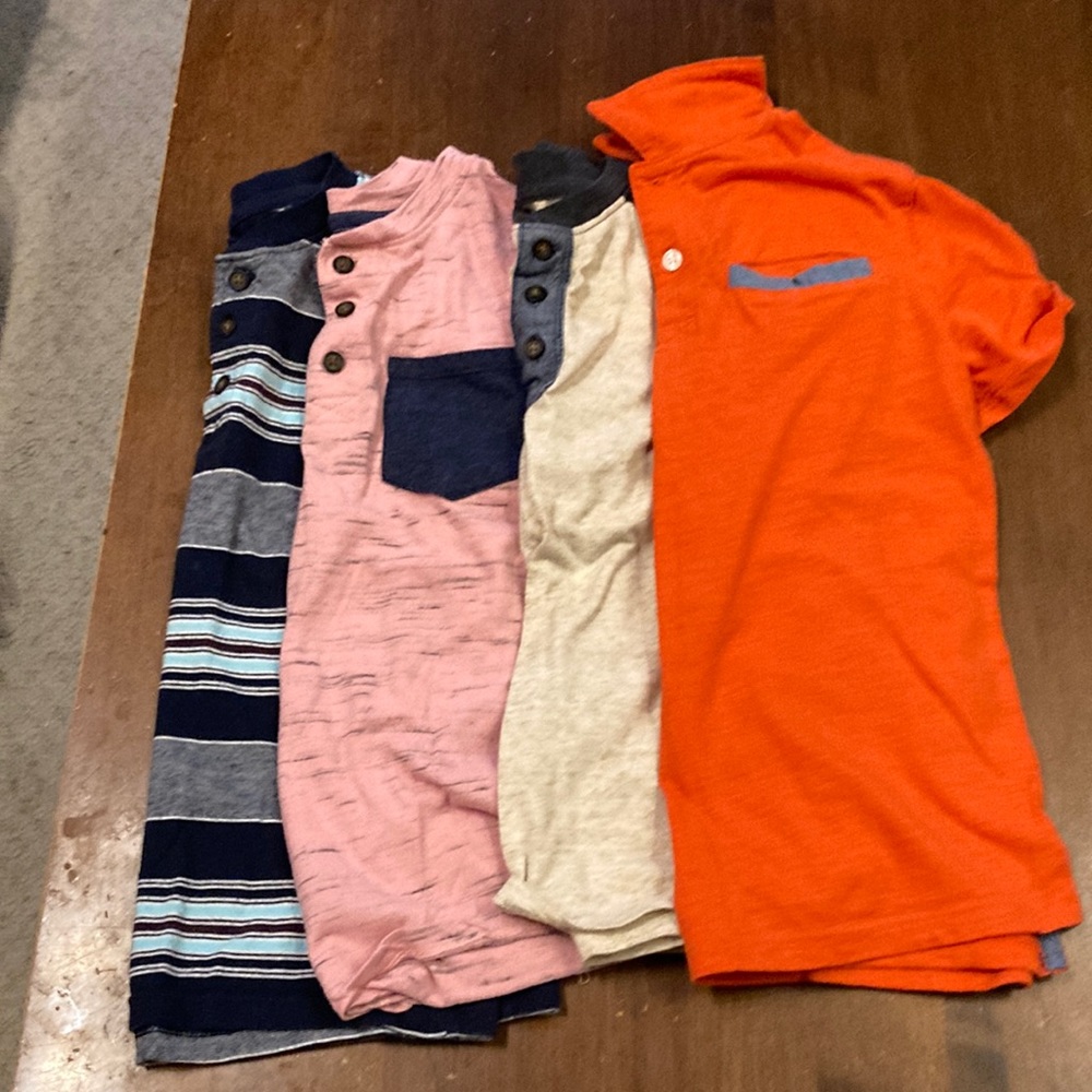 Lot of Cat & Jack boys short sleeve shirts
